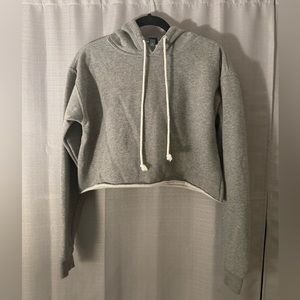 Cropped Gray Hoodie